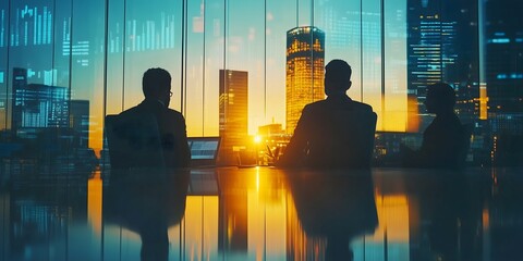 Business meeting about Strategic Insights: Navigating company Stock Market Trends