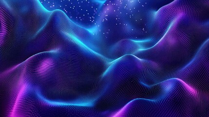 Obraz premium Angular waves, in alternating bold colors, forming sharp geometric patterns, soft ambient lighting