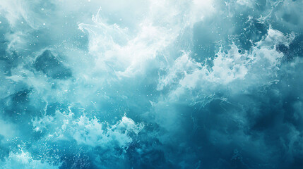 Fototapeta premium Blue turquoise teal watercolor background