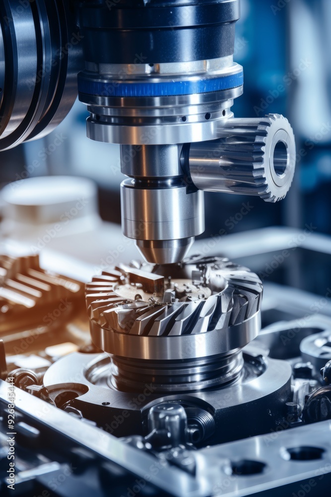 Aufkleber precision manufacturing of rocket engine component by cnc machine aerospace industry complexity