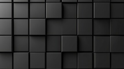 Grid of squares, in varying shades of gray, with a 3D bevel effect, soft ambient lighting