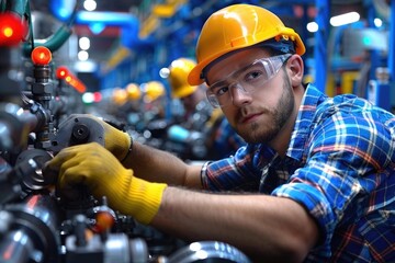 Innovative mind - engineer as an engineering worker in workflow, exemplifying dedication and expertise necessary for technological advancements and efficient solutions. Engineers Day