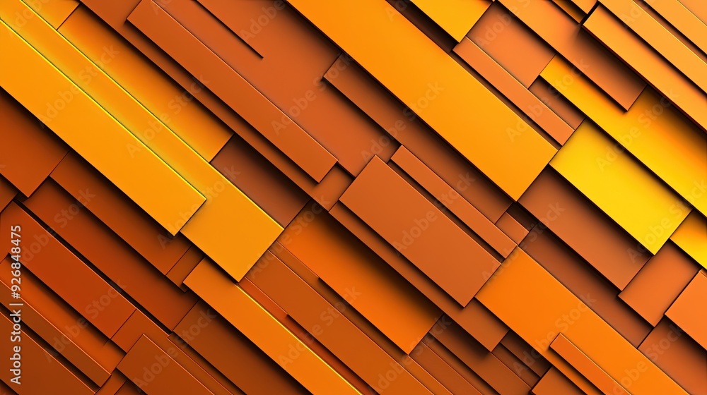 Poster overlapping rectangles, in translucent shades of orange and yellow, creating a layered effect, soft 