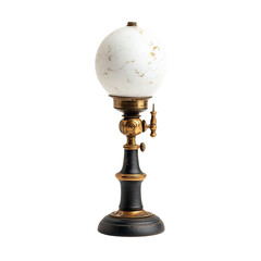 Antique Egg Shaped Table Lamp with Gold Accents