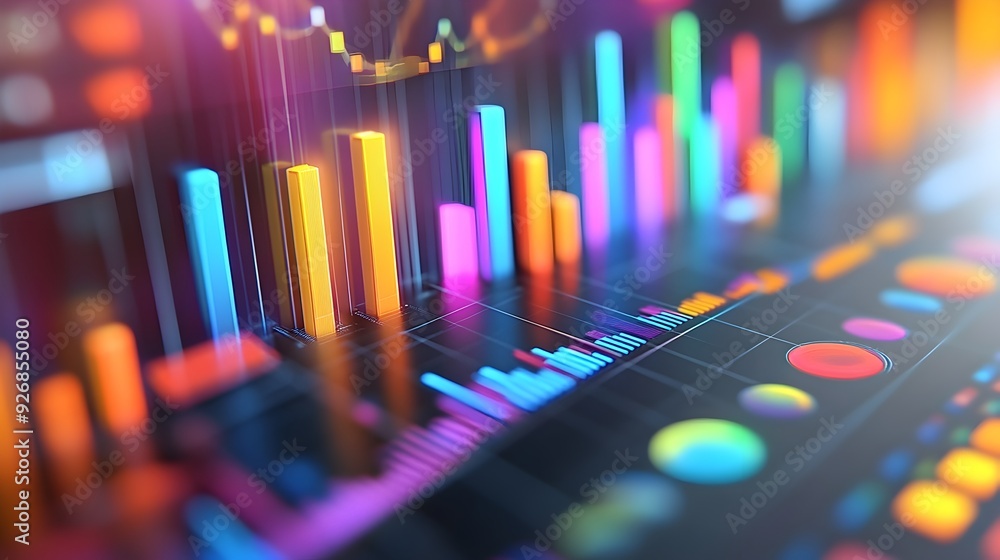 Poster detailed business intelligence dashboard with comprehensive financial data visualization