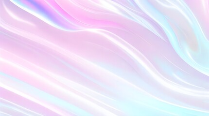 Obraz premium Holographic background seamless trendy iridescent light foil texture. Soft holographic pastel unicorn marble background pattern. Modern pearlescent blurry abstract swirl illustration. 