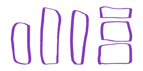 Text frames hand drawn style doodle decorative.