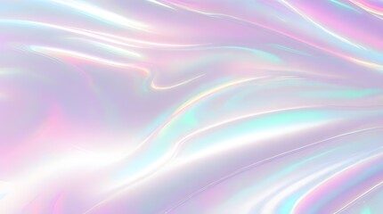 Holographic background seamless trendy iridescent light foil texture. Soft holographic pastel unicorn marble background pattern. Modern pearlescent blurry abstract swirl illustration.	
