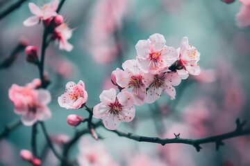 Pink bougainvillea flowers close-up, floral background
