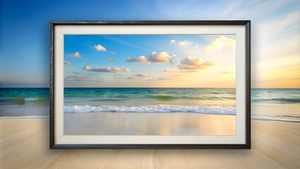 frame on the beach