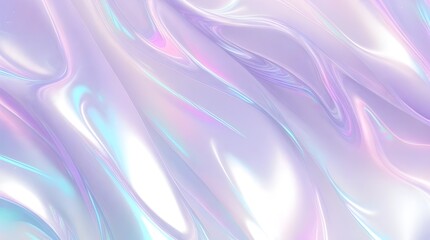 Obraz premium Holographic background seamless trendy iridescent light foil texture. Soft holographic pastel unicorn marble background pattern. Modern pearlescent blurry abstract swirl illustration. 