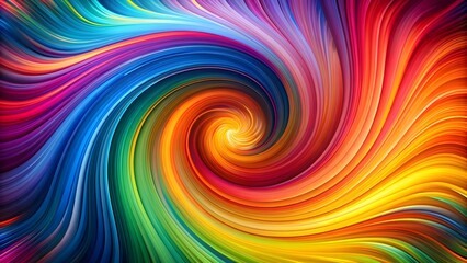 Obraz premium Bright and vibrant abstract colors in a captivating swirl pattern, vibrant, abstract, colors, swirl, pattern, geometric, artistic