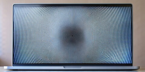 Extreme moire effect on computer screen surface, moire, effect, extreme, computer, screen, surface, unpleasant, unnatural