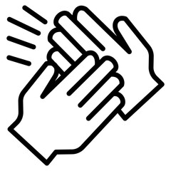 High Five  Icon Element For Design
