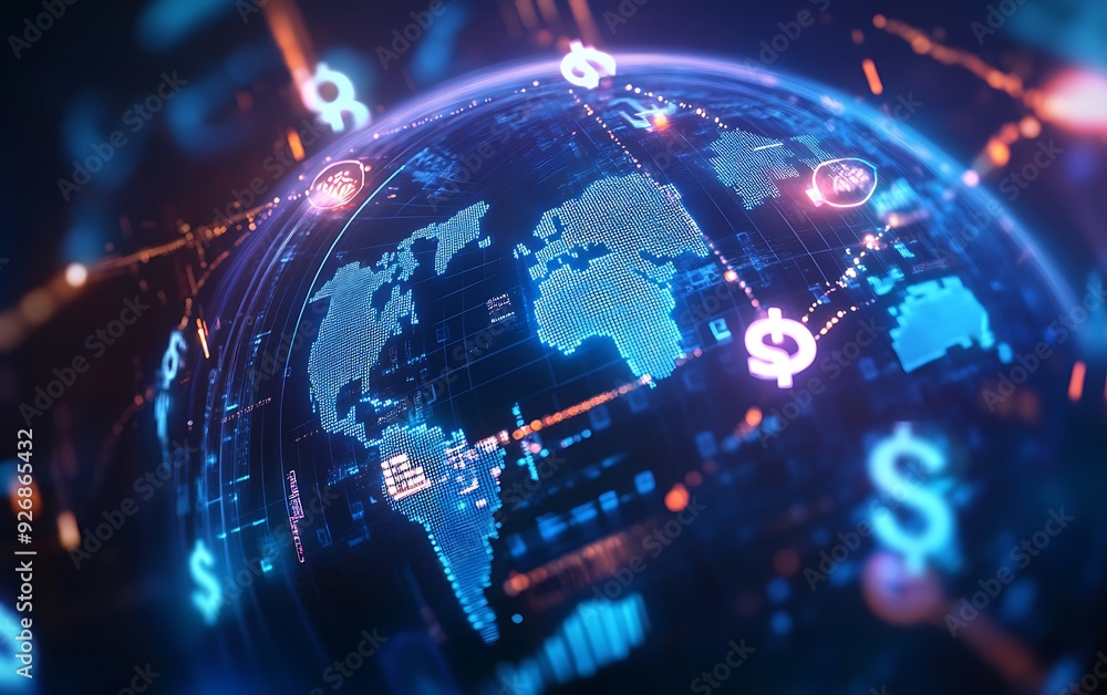 Poster High-Tech Control Room for Cross-Border E-Commerce Transactions with Real-Time Data