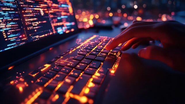Computer programming, vibrant coding, dynamic projects, digital creativity