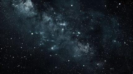  Starry night sky with clusters of stars and distant galaxies in deep space