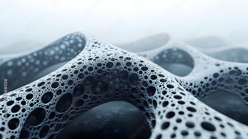 Poster subtle structural shift altering resulting visualization in 3d render