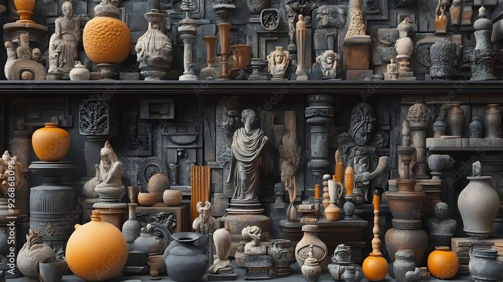 Poster meticulous documentation of 3d rendered scientific experiments in the lab