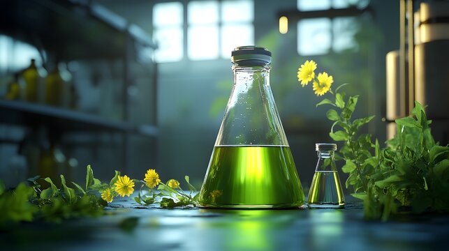 3D Rendered Precursor Purity Test Before Experiment in Lab