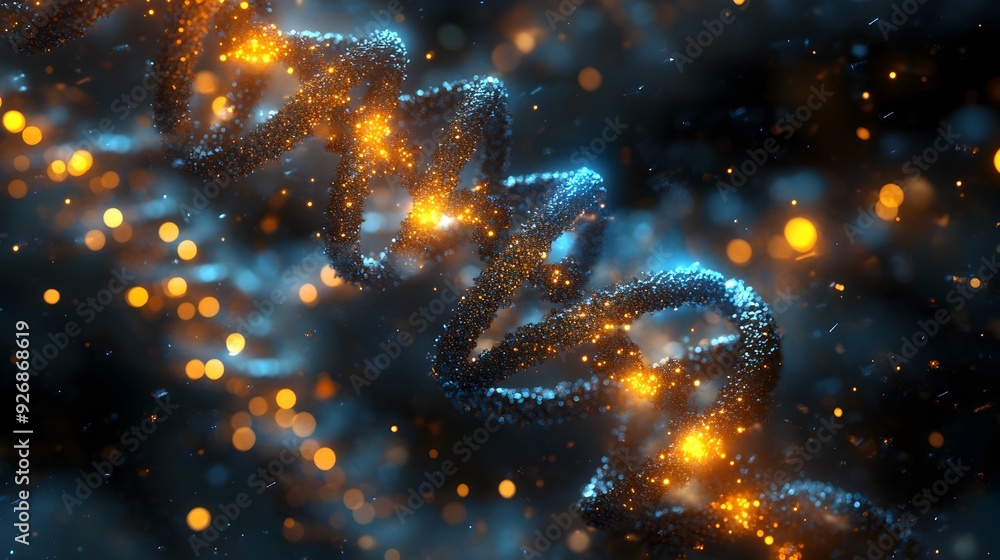 Poster the scientist hypothesizes the future behavior of a groundbreaking precursor in a 3d rendered simula