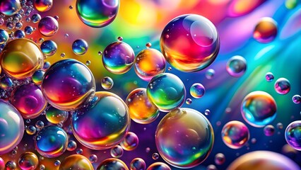 Abstract background with colorful bubble drops , bubbles, abstract, background, colorful, drops, vibrant, texture, design