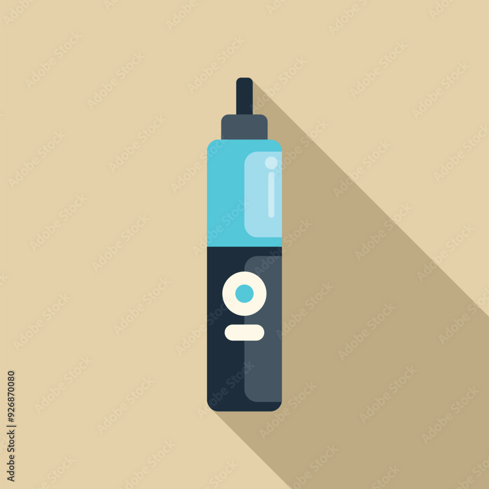 Poster electronic cigarette device presenting modern vaping technology with a sleek design and advanced fea