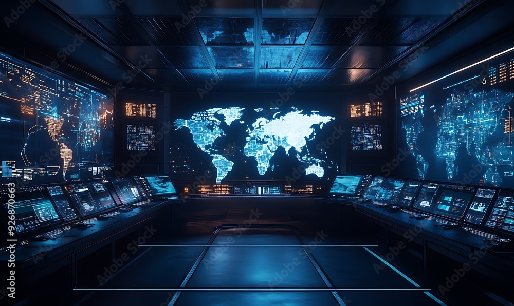 Aufkleber High-Tech International Shipping Hub with Automated Sorting and Real-Time Tracking