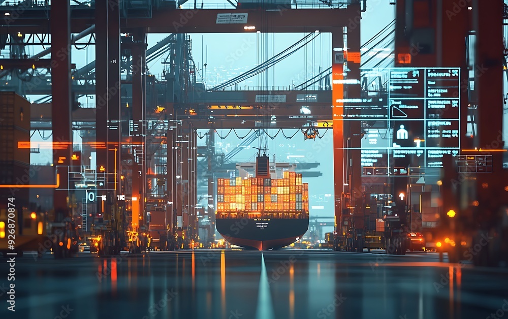 Poster seamless e-commerce and logistics integration with real-time global tracking