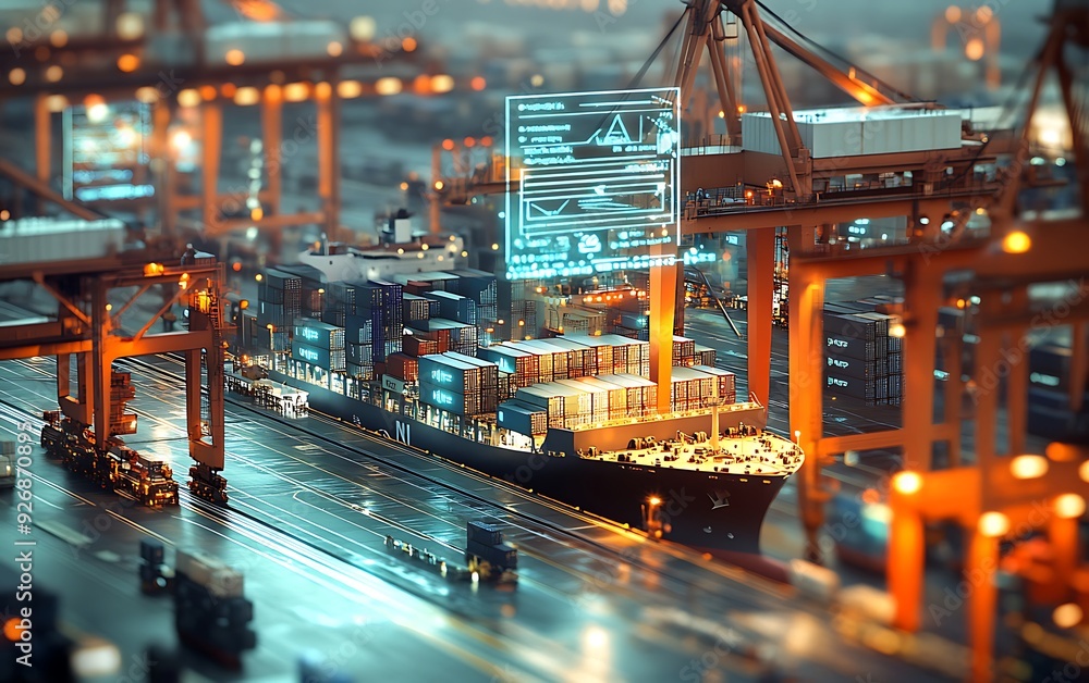 Poster seamless e-commerce and logistics integration with real-time global tracking