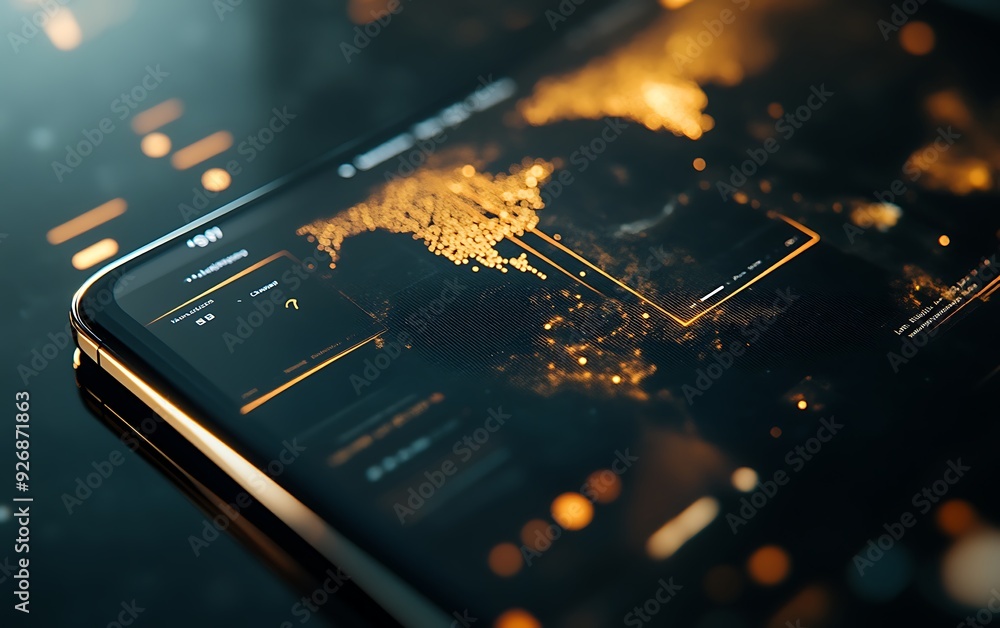 Poster Visualization of Mobile Commerce Networks with Global Connectivity