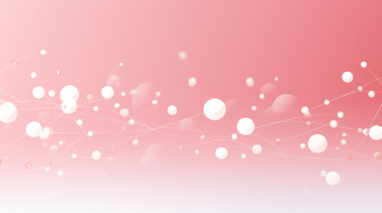 White Circles, Dots, Balls on Pink Background, Abstract Image, Texture, Pattern, Wallpaper, Cover and Screen of Smartphone, Cell Phone, Computer, Laptop, 9:16 and 16:9 Format