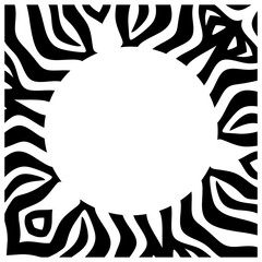 abstract black and white frame 