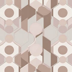 seamless geometric pattern with circles