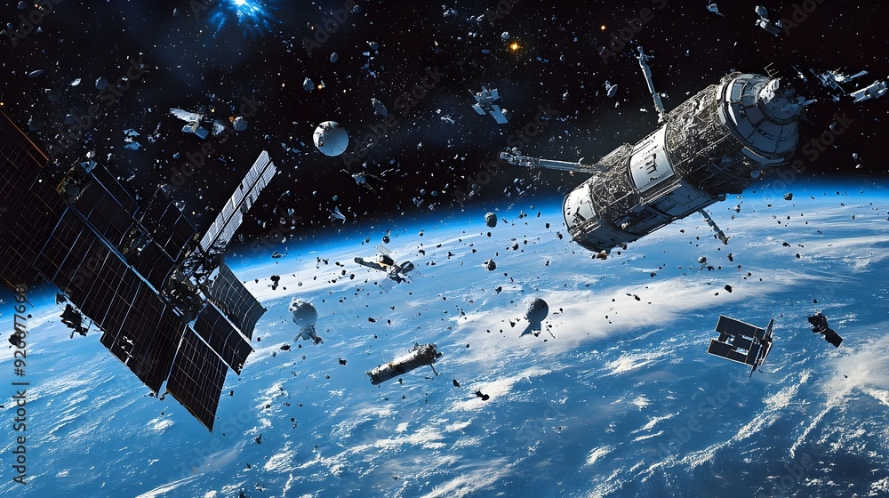 Poster Multinational to Manage and Reduce Space Debris in Orbit