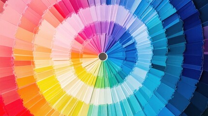 Obraz premium Colorful Color Palette Fan