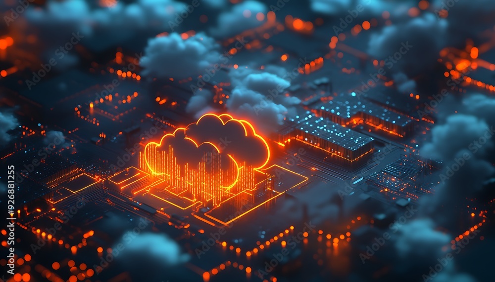 Poster secure cloud environment with virtual firewalls and encryption protocols