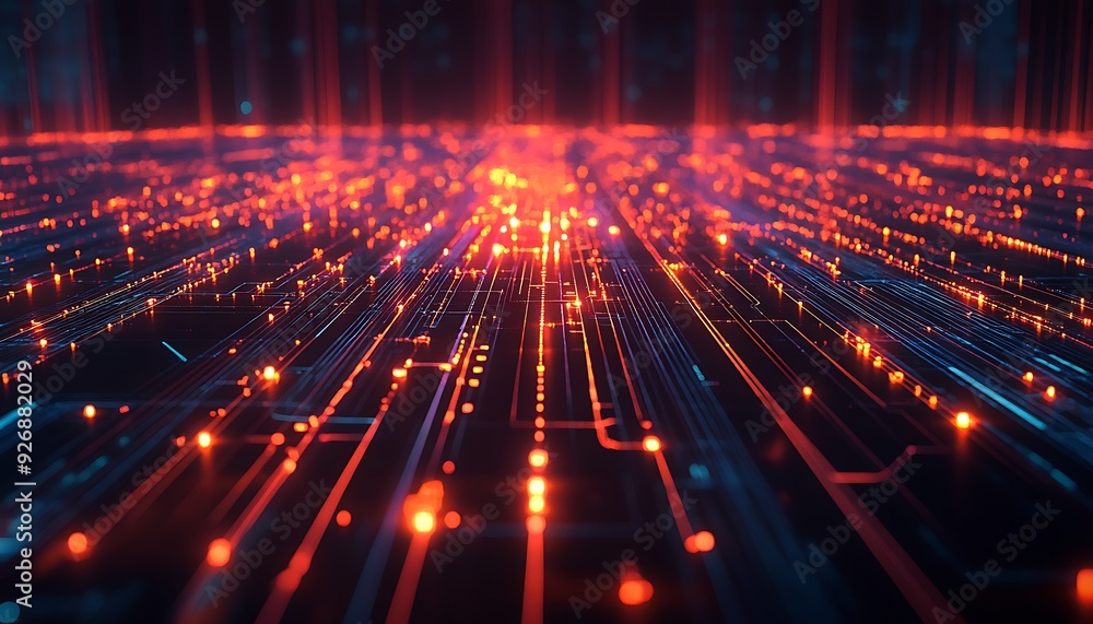 Aufkleber Visualization of Secure Network with Malware Interception by Advanced Defenses