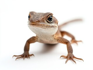 Naklejka premium Lizard isolated on white background