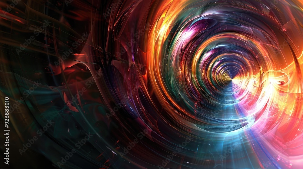 Aufkleber a vibrant swirl of colors and light, creating a mesmerizing abstract background that inspires creati