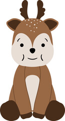 Deer Animal Sitting Pose