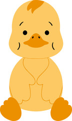 Duck Animal Sitting Pose