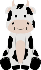 Cow Animal Sitting Pose