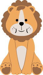 Lion Animal Sitting Pose