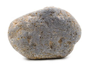 old rock isolated on white background