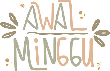 Awal Minggu Doodle Letter