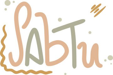 Sabtu Doodle Letter