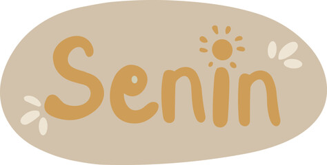 Senin Doodle Letter