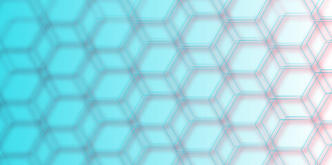Fototapeta premium seamless bright blue abstract honeycomb grid cell tile technology texture backdrop concept. Abstract hexagon polygonal pattern background vector. seamless bright blue abstract honeycomb background.