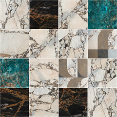 Background of a mosaic made of cement, marbles and decors for digital use